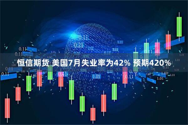 恒信期货 美国7月失业率为42% 预期420%