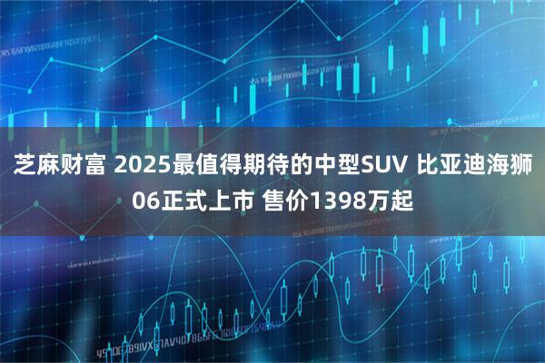 芝麻财富 2025最值得期待的中型SUV 比亚迪海狮06正式上市 售价1398万起